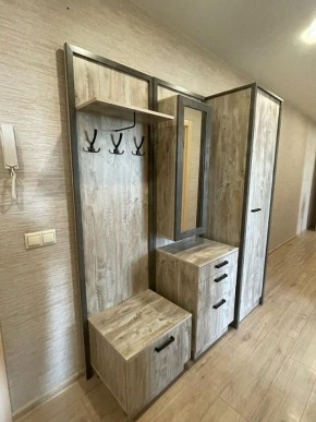 АМЕЛИ Прихожая (Дуб Юкон/Бетон темный) в Заводоуковске - zavodoukovsk.ok-mebel.com | фото 4