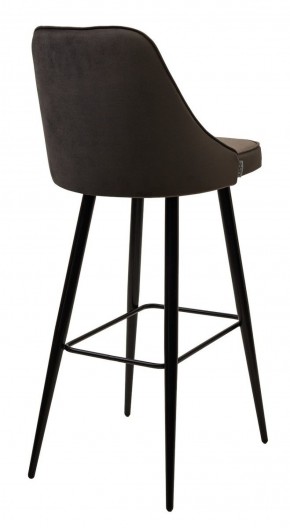 Барный стул NEPAL-BAR ГРАФИТ #14, велюр/ черный каркас (H=78cm) М-City в Заводоуковске - zavodoukovsk.ok-mebel.com | фото 3