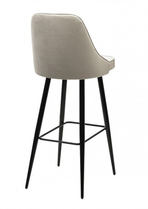 Барный стул NEPAL-BAR ЛАТТЕ #25, велюр/ черный каркас (H=78cm) М-City в Заводоуковске - zavodoukovsk.ok-mebel.com | фото 2