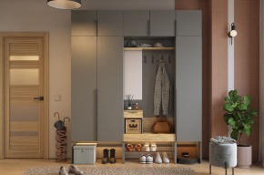 БАСКО Прихожая К7 (графит) в Заводоуковске - zavodoukovsk.ok-mebel.com | фото 15