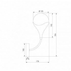 Бра Eurosvet Calyx 60168/1 латунь в Заводоуковске - zavodoukovsk.ok-mebel.com | фото 3