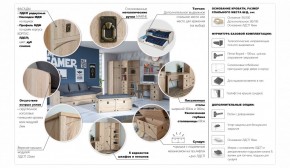 Детская Система Валенсия Комод 5ящ Дуб сонома в Заводоуковске - zavodoukovsk.ok-mebel.com | фото 3