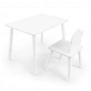 Детский комплект стол и стул «Облачко» Rolti Baby (белый/белый, массив березы/мдф) в Заводоуковске - zavodoukovsk.ok-mebel.com | фото