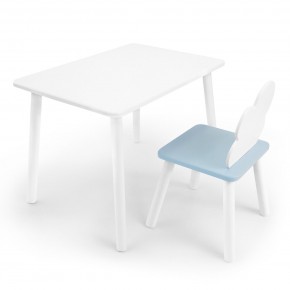 Детский комплект стол и стул «Облачко» Rolti Baby (белый/голубой, массив березы/мдф) в Заводоуковске - zavodoukovsk.ok-mebel.com | фото
