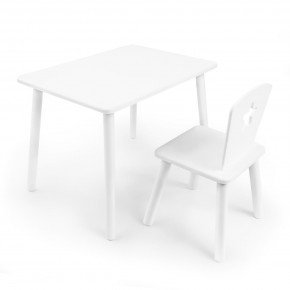 Детский комплект стол и стул «Звезда» Rolti Baby (белый/белый, массив березы/мдф) в Заводоуковске - zavodoukovsk.ok-mebel.com | фото