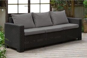 Диван Калифорния 3-х местный (California 3 Sofa), графит в Заводоуковске - zavodoukovsk.ok-mebel.com | фото