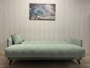 Диван Престиж-3 (НПБ) велюр Sensey mist green в Заводоуковске - zavodoukovsk.ok-mebel.com | фото 3