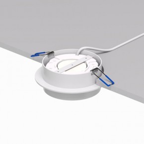DK2090-WH Встраиваемый светильник FLAT, IP 20, до 15 Вт, GX53, LED, белый, алюминий в Заводоуковске - zavodoukovsk.ok-mebel.com | фото 3