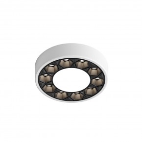 DK2440-WB Встраиваемый светильник DUAL 5+5 Вт, LED 4000K, IP 20, d90mm, белый/черный, алюминий/акрил в Заводоуковске - zavodoukovsk.ok-mebel.com | фото 4