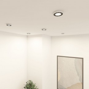 DK2441-WB Встраиваемый светильник DUAL 9+9 Вт, LED 4000K, IP 20, d120mm, белый/черный, алюминий/акрил в Заводоуковске - zavodoukovsk.ok-mebel.com | фото 6
