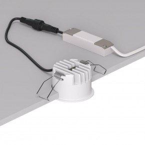 DK2510-WB Встраиваемый светильник SPACE со светодиодом d65 220V 8W 38° 4000К IP20 белый/черный алюминий в Заводоуковске - zavodoukovsk.ok-mebel.com | фото 3