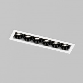 DK2514-WB Встраиваемый светильник SPACE со светодиодом L126mm 220V 10W 38° 4000К IP20 белый/черный алюминий в Заводоуковске - zavodoukovsk.ok-mebel.com | фото