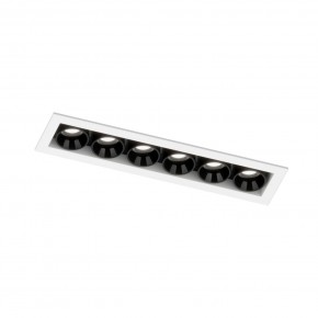 DK2514-WB Встраиваемый светильник SPACE со светодиодом L126mm 220V 10W 38° 4000К IP20 белый/черный алюминий в Заводоуковске - zavodoukovsk.ok-mebel.com | фото 5