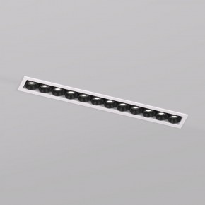 DK2515-WB Встраиваемый светильник SPACE со светодиодом L240mm 220V 20W 38° 4000К IP20 белый/черный алюминий в Заводоуковске - zavodoukovsk.ok-mebel.com | фото