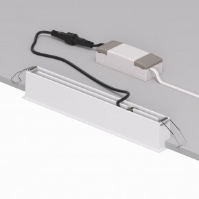 DK2515-WB Встраиваемый светильник SPACE со светодиодом L240mm 220V 20W 38° 4000К IP20 белый/черный алюминий в Заводоуковске - zavodoukovsk.ok-mebel.com | фото 3