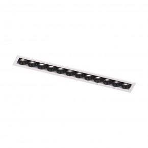 DK2515-WB Встраиваемый светильник SPACE со светодиодом L240mm 220V 20W 38° 4000К IP20 белый/черный алюминий в Заводоуковске - zavodoukovsk.ok-mebel.com | фото 4