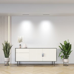 DK2515-WB Встраиваемый светильник SPACE со светодиодом L240mm 220V 20W 38° 4000К IP20 белый/черный алюминий в Заводоуковске - zavodoukovsk.ok-mebel.com | фото 7