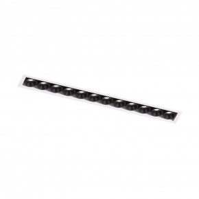 DK2532-WB Встраиваемый светильник SPACE со светодиодом под шпатлевку L240mm 220V 20W 38° 4000К IP20 белый/черный алюминий в Заводоуковске - zavodoukovsk.ok-mebel.com | фото 5