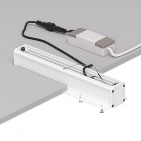 DK2532-WB Встраиваемый светильник SPACE со светодиодом под шпатлевку L240mm 220V 20W 38° 4000К IP20 белый/черный алюминий в Заводоуковске - zavodoukovsk.ok-mebel.com | фото 6