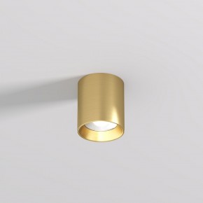 DK2610-SB Накладной светильник SHINE TUBE со светодиодом, D70*H80, IP20, 3000К, 10W, RA?90, сатинированная латунь, алюминий в Заводоуковске - zavodoukovsk.ok-mebel.com | фото