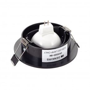 DK3020-BK Встраиваемый светильник, IP 20, 10 Вт, GU5.3, LED, черный, пластик в Заводоуковске - zavodoukovsk.ok-mebel.com | фото 3