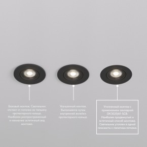DK3020-BK Встраиваемый светильник, IP 20, 10 Вт, GU5.3, LED, черный, пластик в Заводоуковске - zavodoukovsk.ok-mebel.com | фото 5