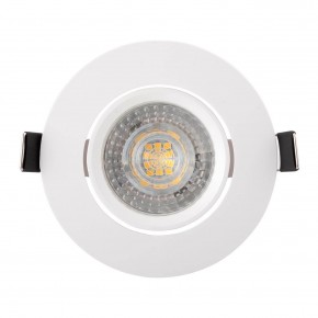 DK3020-WH Встраиваемый светильник, IP 20, 10 Вт, GU5.3, LED, белый, пластик в Заводоуковске - zavodoukovsk.ok-mebel.com | фото