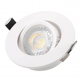 DK3020-WH Встраиваемый светильник, IP 20, 10 Вт, GU5.3, LED, белый, пластик в Заводоуковске - zavodoukovsk.ok-mebel.com | фото 2