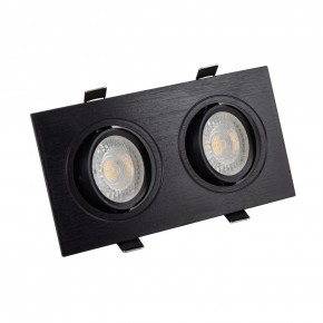 DK3022-BK Встраиваемый светильник, IP 20, 10 Вт, GU5.3, LED, черный, пластик в Заводоуковске - zavodoukovsk.ok-mebel.com | фото