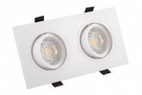 DK3022-WH Встраиваемый светильник, IP 20, 10 Вт, GU5.3, LED, белый, пластик в Заводоуковске - zavodoukovsk.ok-mebel.com | фото