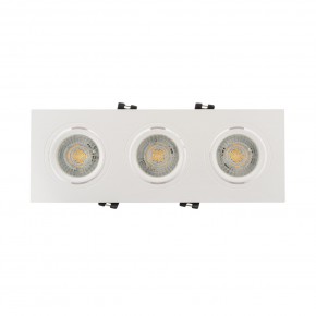 DK3023-WH Встраиваемый светильник, IP 20, 10 Вт, GU5.3, LED, белый, пластик в Заводоуковске - zavodoukovsk.ok-mebel.com | фото