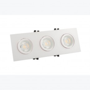 DK3023-WH Встраиваемый светильник, IP 20, 10 Вт, GU5.3, LED, белый, пластик в Заводоуковске - zavodoukovsk.ok-mebel.com | фото 2