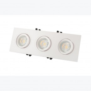 DK3023-WH Встраиваемый светильник, IP 20, 10 Вт, GU5.3, LED, белый, пластик в Заводоуковске - zavodoukovsk.ok-mebel.com | фото 3