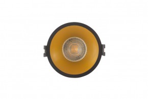 DK3026-BG Встраиваемый светильник, IP 20, 10 Вт, GU5.3, LED, черный/золотой, пластик в Заводоуковске - zavodoukovsk.ok-mebel.com | фото