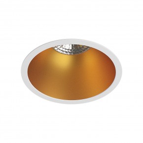 DK3026-WG Встраиваемый светильник, IP 20, 10 Вт, GU5.3, LED, белый/золотой, пластик в Заводоуковске - zavodoukovsk.ok-mebel.com | фото