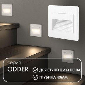 DK3050-WH Светильник встраиваемый в стену, IP 20, LED 3000, 1 Вт, белый, пластик в Заводоуковске - zavodoukovsk.ok-mebel.com | фото 5