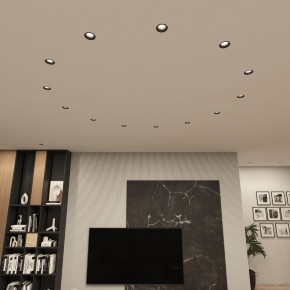 DK3055-BK Встраиваемый светильник, IP 20, 10 Вт, GU5.3, LED, черный, пластик в Заводоуковске - zavodoukovsk.ok-mebel.com | фото 3