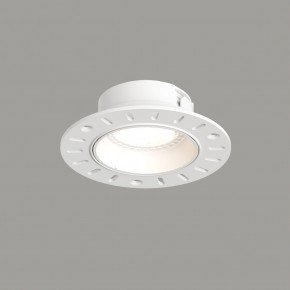 DK3055-WH Встраиваемый светильник, IP 20, 10 Вт, GU5.3, LED, белый, пластик в Заводоуковске - zavodoukovsk.ok-mebel.com | фото