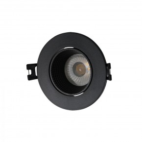 DK3061-BK Встраиваемый светильник, IP 20, 10 Вт, GU5.3, LED, черный/черный, пластик в Заводоуковске - zavodoukovsk.ok-mebel.com | фото