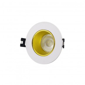 DK3061-WH+YE Встраиваемый светильник, IP 20, 10 Вт, GU5.3, LED, белый/желтый, пластик в Заводоуковске - zavodoukovsk.ok-mebel.com | фото
