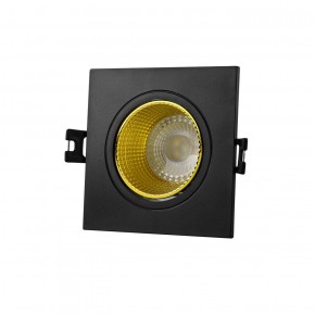 DK3071-BK+YE Встраиваемый светильник, IP 20, 10 Вт, GU5.3, LED, черный/желтый, пластик в Заводоуковске - zavodoukovsk.ok-mebel.com | фото