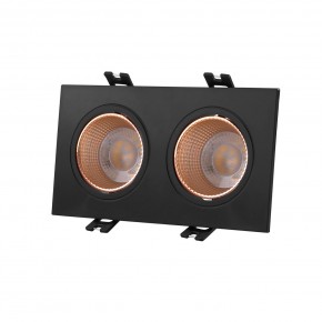 DK3072-BBR Встраиваемый светильник, IP 20, 10 Вт, GU5.3, LED, черный/бронзовый, пластик в Заводоуковске - zavodoukovsk.ok-mebel.com | фото