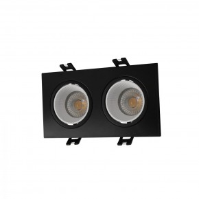 DK3072-BK+WH Встраиваемый светильник, IP 20, 10 Вт, GU5.3, LED, черный/белый, пластик в Заводоуковске - zavodoukovsk.ok-mebel.com | фото