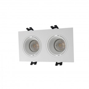 DK3072-WH Встраиваемый светильник, IP 20, 10 Вт, GU5.3, LED, белый/белый, пластик в Заводоуковске - zavodoukovsk.ok-mebel.com | фото
