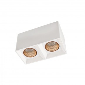 DK3085-WH+BR Светильник накладной IP 20, 10 Вт, GU5.3, LED, белый/бронзовый, пластик в Заводоуковске - zavodoukovsk.ok-mebel.com | фото