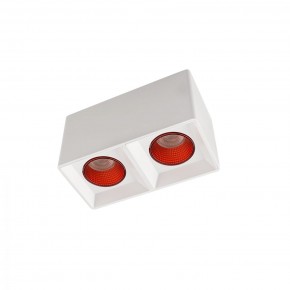DK3085-WH+RD Светильник накладной IP 20, 10 Вт, GU5.3, LED, белый/красный, пластик в Заводоуковске - zavodoukovsk.ok-mebel.com | фото