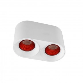 DK3096-WH+RD Светильник накладной IP 20, 10 Вт, GU5.3, LED, белый/красный, пластик в Заводоуковске - zavodoukovsk.ok-mebel.com | фото