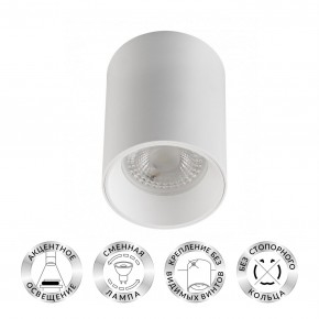 DK3110-WH Светильник накладной IP 20, 10 Вт, GU5.3, LED, белый, пластик в Заводоуковске - zavodoukovsk.ok-mebel.com | фото