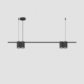DK4061-BK Подвесной светильник ORBIT, IP20, 4xGU10 LED до 15 Вт, черный матовый, алюминий в Заводоуковске - zavodoukovsk.ok-mebel.com | фото