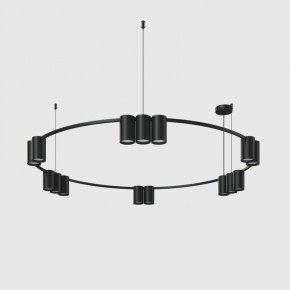 DK4067-BK Подвесной светильник ORBIT, IP20, 15xGU10 LED до 15 Вт, черный матовый, алюминий в Заводоуковске - zavodoukovsk.ok-mebel.com | фото 2